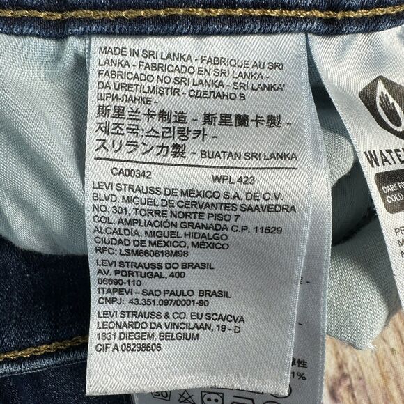 Levi's 721 HIGH RISE SKINNY Womens Size 31 Blue Jeans Denim Pants 30x27.5 - Picture 9 of 11